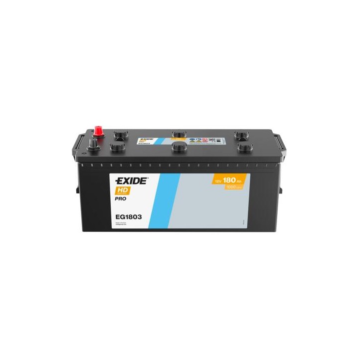 Batería de camión 180Ah 12V 1000A Exide EG1803 | telebaterias.com
