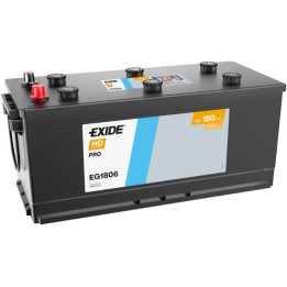 Truck battery 180Ah 12V 1000A Exide EG1806 | telebaterias.com