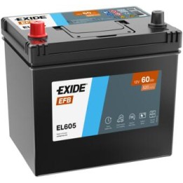 Bateria Start-Stop 60Ah 12V 520A Exide EL605 | telebaterias.com