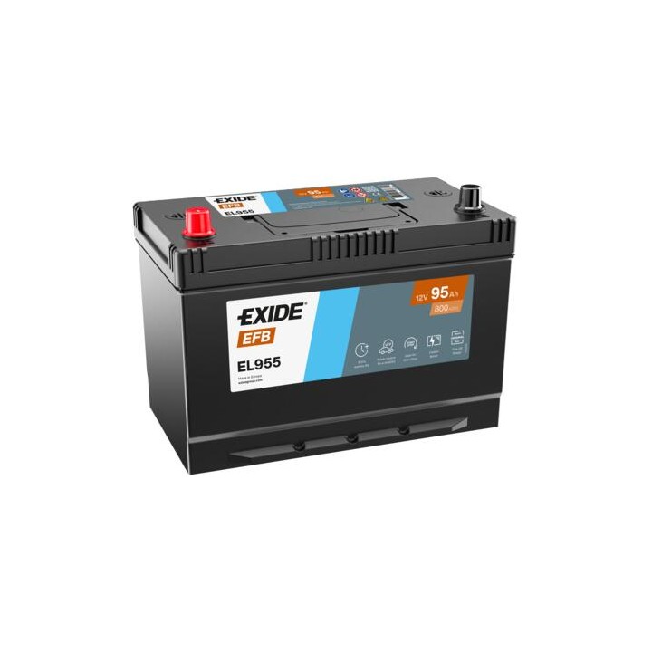 Start-Stop-Batterie 95Ah 12V 800A Exide EL955 | telebaterias.com