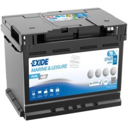 Marine battery 60Ah 12V 680A Exide EP500 | telebaterias.com