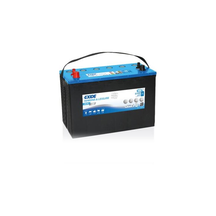 Batteria nautica 100Ah 12V 800A Exide EP900 | telebaterias.com