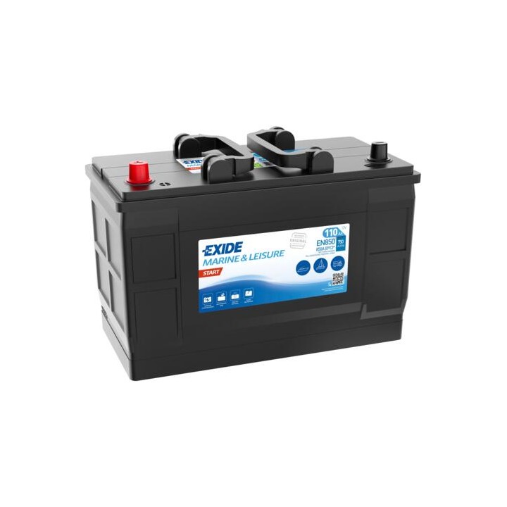 Marine battery 110Ah 12V 750A Exide EN850 | telebaterias.com