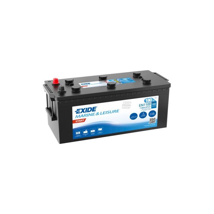 Bootsbatterie 180Ah 12V 1000A Exide EN1100 | telebaterias.com