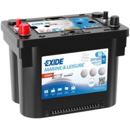 Batería de barco 50Ah 12V 800A Exide EM1000 | telebaterias.com