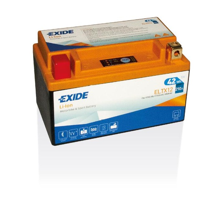Batería 4Ah 12V 210A Exide ELTX12 | telebaterias.com
