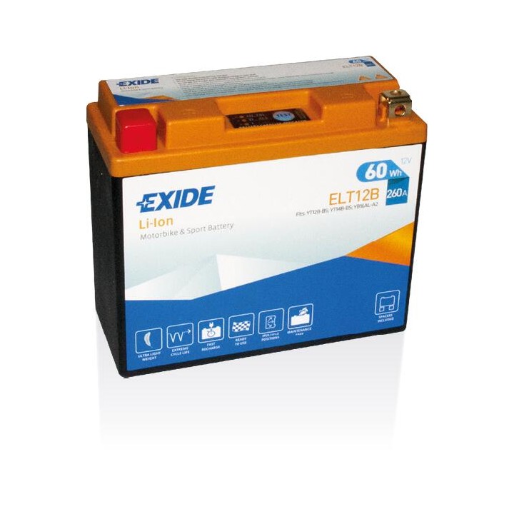 Batteria 5Ah 12V 260A Exide ELT12B | telebaterias.com
