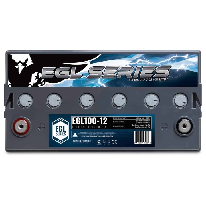 Batteria 100Ah 12V Fullriver EGL100-12 | telebaterias.com