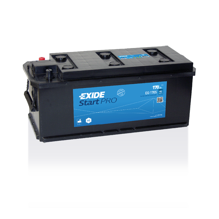 Bateria de camião 170Ah 12V 950A Exide EG1705 | telebaterias.com