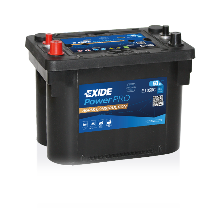Batteria per camion 50Ah 12V 800A Exide EJ050C | telebaterias.com