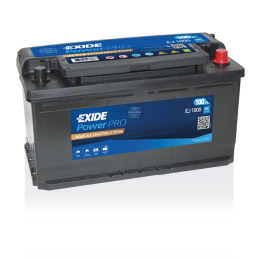 Batería de camión 100Ah 12V 850A Exide EJ1000 | telebaterias.com