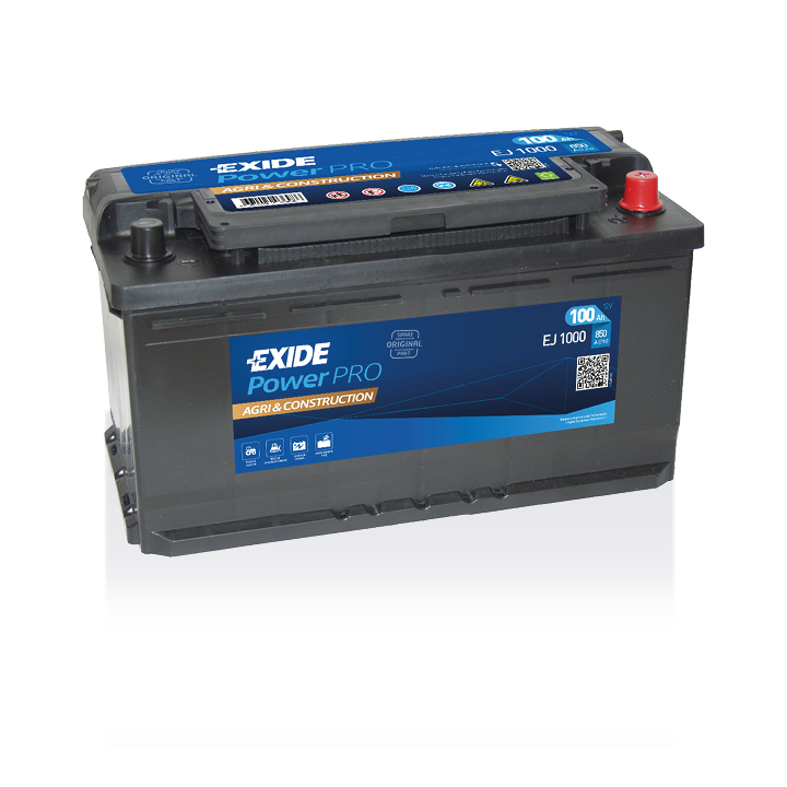 Batteria per camion 100Ah 12V 850A Exide EJ1000 | telebaterias.com
