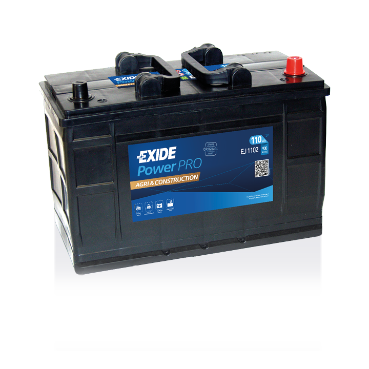 Batteria per camion 110Ah 12V 900A Exide EJ1102 | telebaterias.com