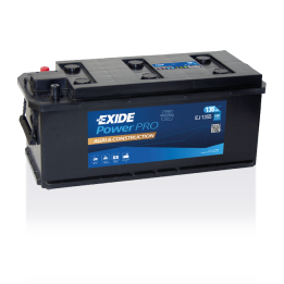 Bateria de camião 135Ah 12V 1000A Exide EJ1355 | telebaterias.com