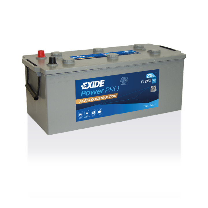 Batteria per camion 235Ah 12V 1450A Exide EJ2353 | telebaterias.com