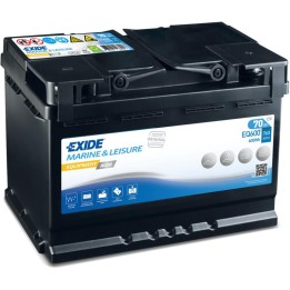 Batería de barco 70Ah 12V 760A Exide EQ600 | telebaterias.com