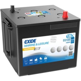 Marine battery 120Ah 12V 1225A Exide EQ1000 | telebaterias.com
