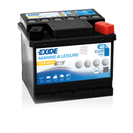 Batería de barco 40Ah 12V 280A Exide ES450 | telebaterias.com