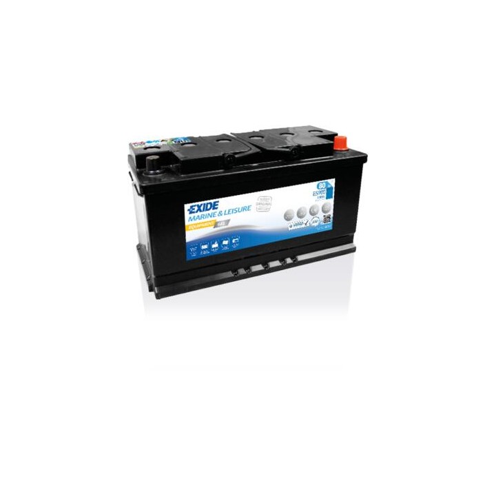 Batería de barco 80Ah 12V 540A Exide ES900 | telebaterias.com