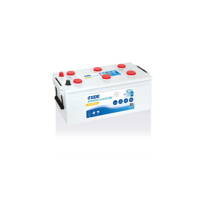 Batteria nautica 180Ah 12V 900A Exide ET1300 | telebaterias.com