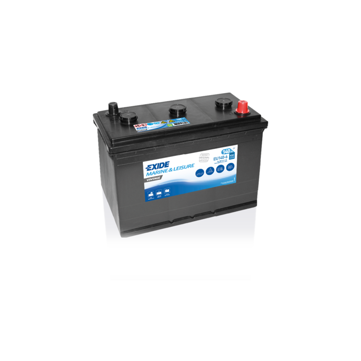 Batería de barco 140Ah 6V 900A Exide EU140-6 | telebaterias.com