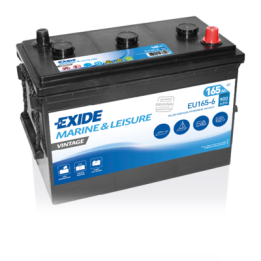 Marine battery 165Ah 6V 900A Exide EU165-6 | telebaterias.com