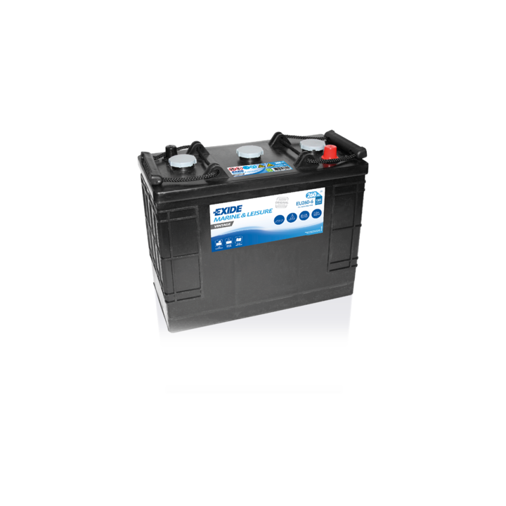 Bootsbatterie 260Ah 6V 1300A Exide EU260-6 | telebaterias.com