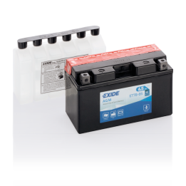Batería de moto 7Ah 12V 85A Exide ET7B-BS | telebaterias.com