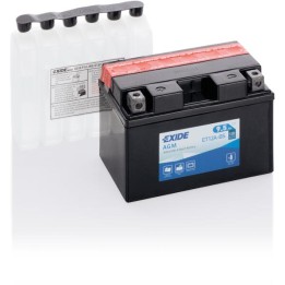 Batterie de moto 10Ah 12V 130A Exide ET12A-BS | telebaterias.com