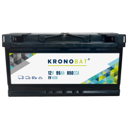 Batterie de caravane 95Ah 12V 850A Kronobat EV-95-AGM | telebaterias.com