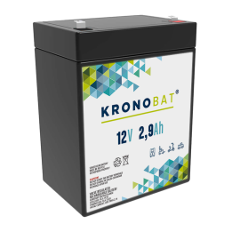 Battery 2.90Ah 12V Kronobat ES2.9-12 | telebaterias.com