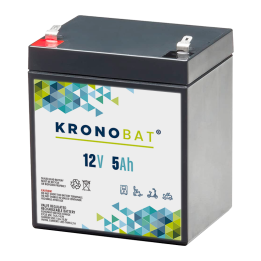 Batería para silla de ruedas 5Ah 12V Kronobat ES5-12 | telebaterias.com