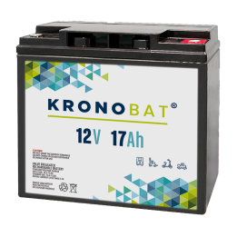 Batterie pour fauteuil roulant 18Ah 12V Kronobat ES17-12 | telebaterias.com
