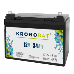 Batería para silla de ruedas 34Ah 12V Kronobat ES34-12 | telebaterias.com