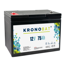 Batería para silla de ruedas 75Ah 12V Kronobat ES75-12 | telebaterias.com