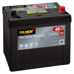 Autobatterie 65Ah 12V 580A Fulmen FA654 | telebaterias.com