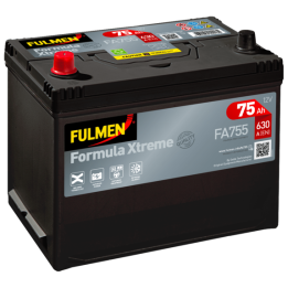 Batería de coche 75Ah 12V 630A Fulmen FA755 | telebaterias.com