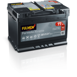 Car battery 77Ah 12V 760A Fulmen FA770 | telebaterias.com