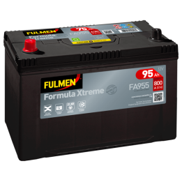 Car battery 95Ah 12V 800A Fulmen FA955 | telebaterias.com