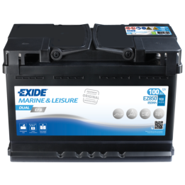 Batteria nautica 100Ah 12V 900A Exide EZ850 | telebaterias.com