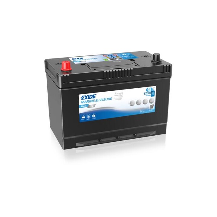Batería de barco 95Ah 12V 800A Exide EZ800 | telebaterias.com
