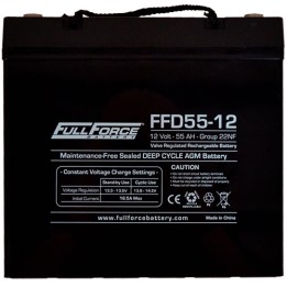 Marine battery 55Ah 12V 350A Fullriver FFD55-12 | telebaterias.com
