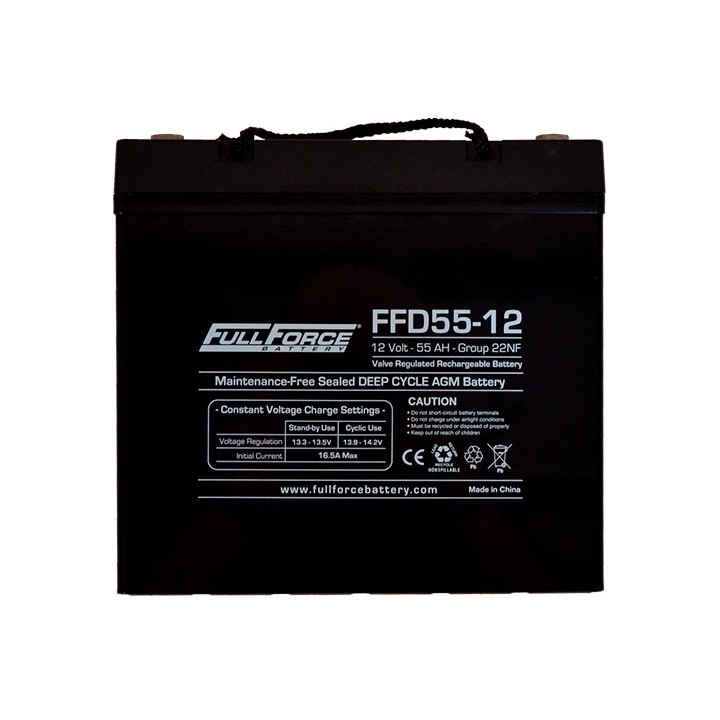 Batteria nautica 55Ah 12V 350A Fullriver FFD55-12 | telebaterias.com