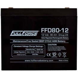 Marine battery 80Ah 12V 530A Fullriver FFD80-12 | telebaterias.com