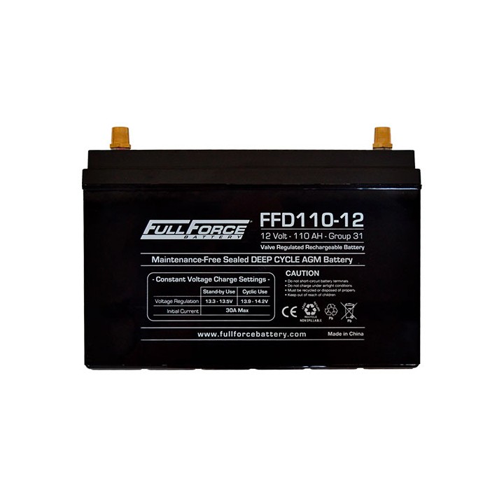 Batteria nautica 110Ah 12V 850A Fullriver FFD110-12 | telebaterias.com