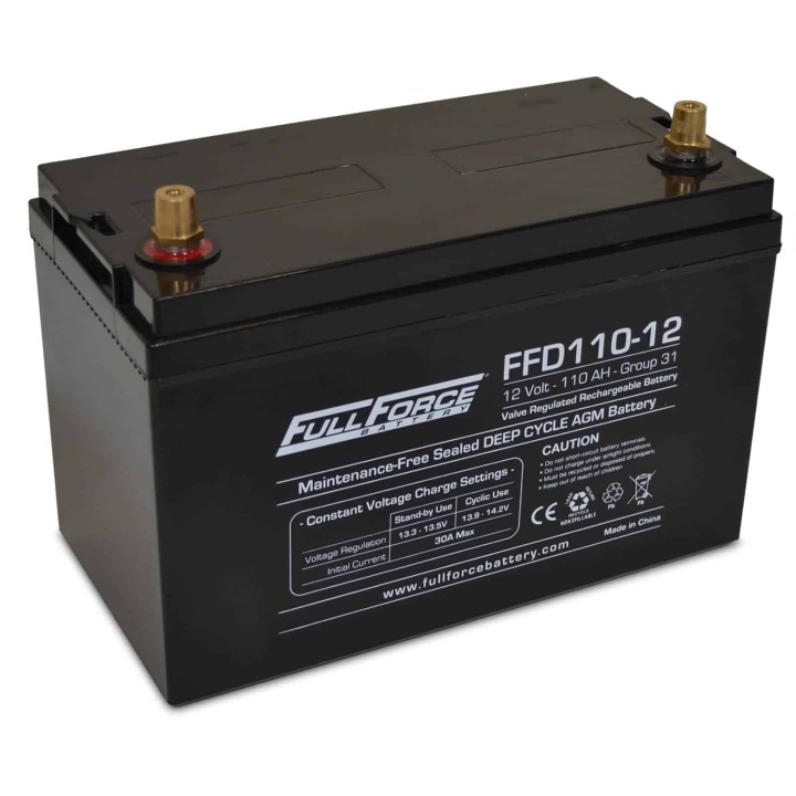 Marine battery 110Ah 12V 850A Fullriver FFD110-12 | telebaterias.com