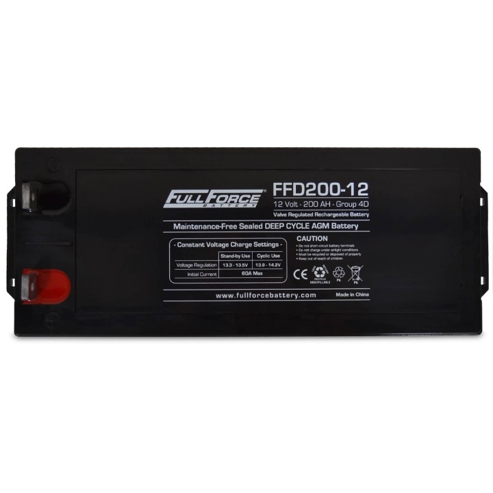 Marine battery 200Ah 12V 1300A Fullriver FFD200-12 | telebaterias.com