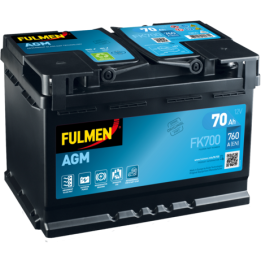 Batterie Start-Stop 70Ah 12V 760A Fulmen FK700 | telebaterias.com