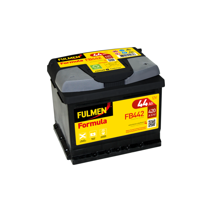 Batería de coche 44Ah 12V 420A Fulmen FB442 | telebaterias.com