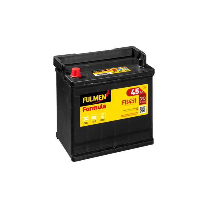 Batterie de voiture 45Ah 12V 330A Fulmen FB451 | telebaterias.com